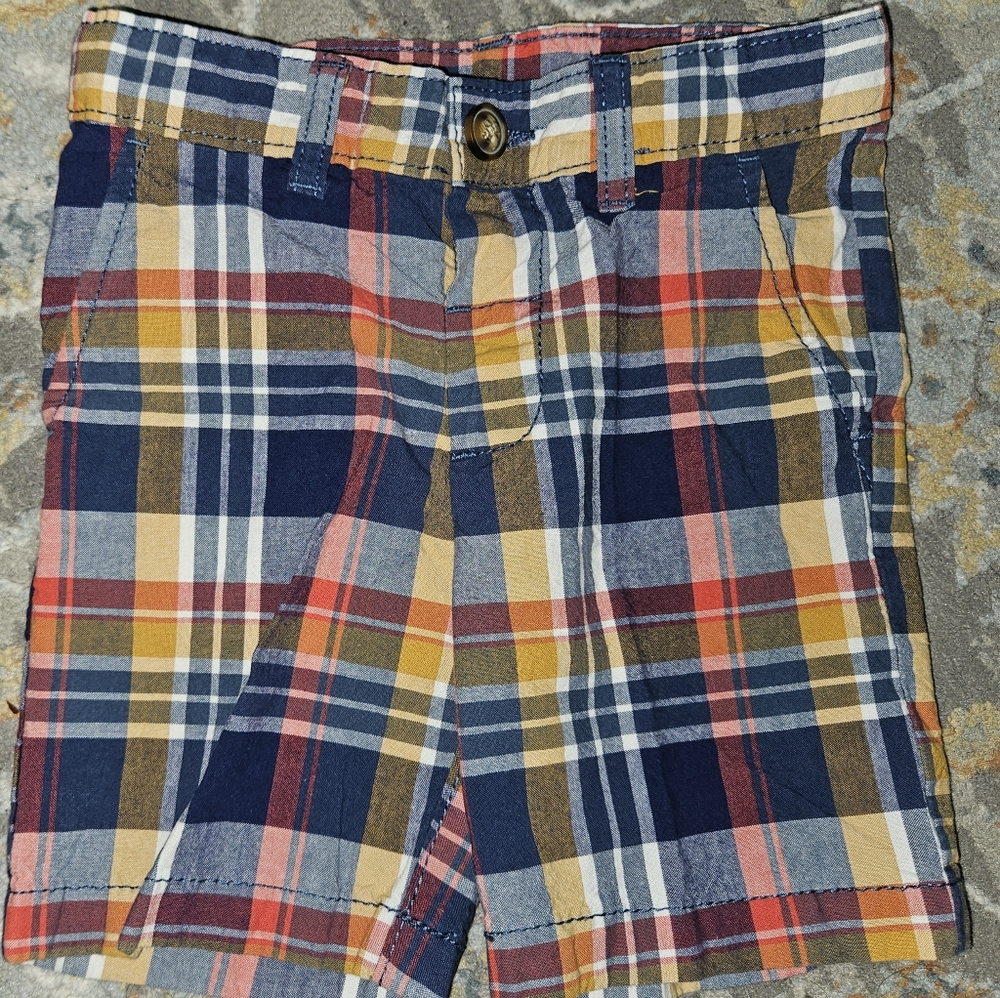 Toddler Boy's Plaid Shorts - size 3T